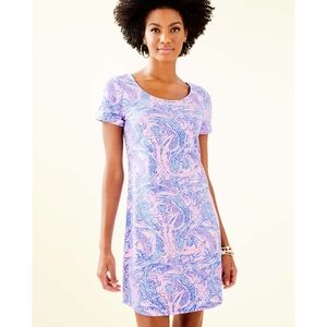 Lily Pulitzer Tammy Dress in Coastal Blue Maybe Gator